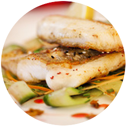 Baked whitefish fillets
